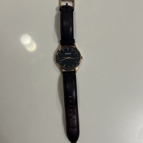 MVMT 40 Series Brown Leather Men's Slim Watch - Picture 3 of 9